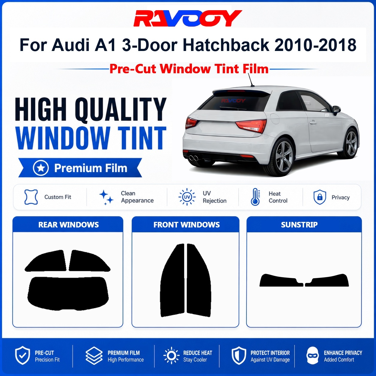 Privacy Screen Protector - Film teinté pour vitres de voiture