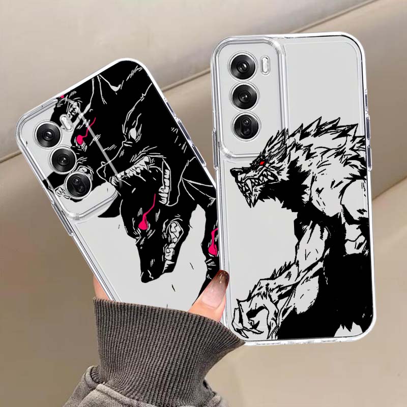 Oppo A78 - Coque de téléphone transparente avec motif