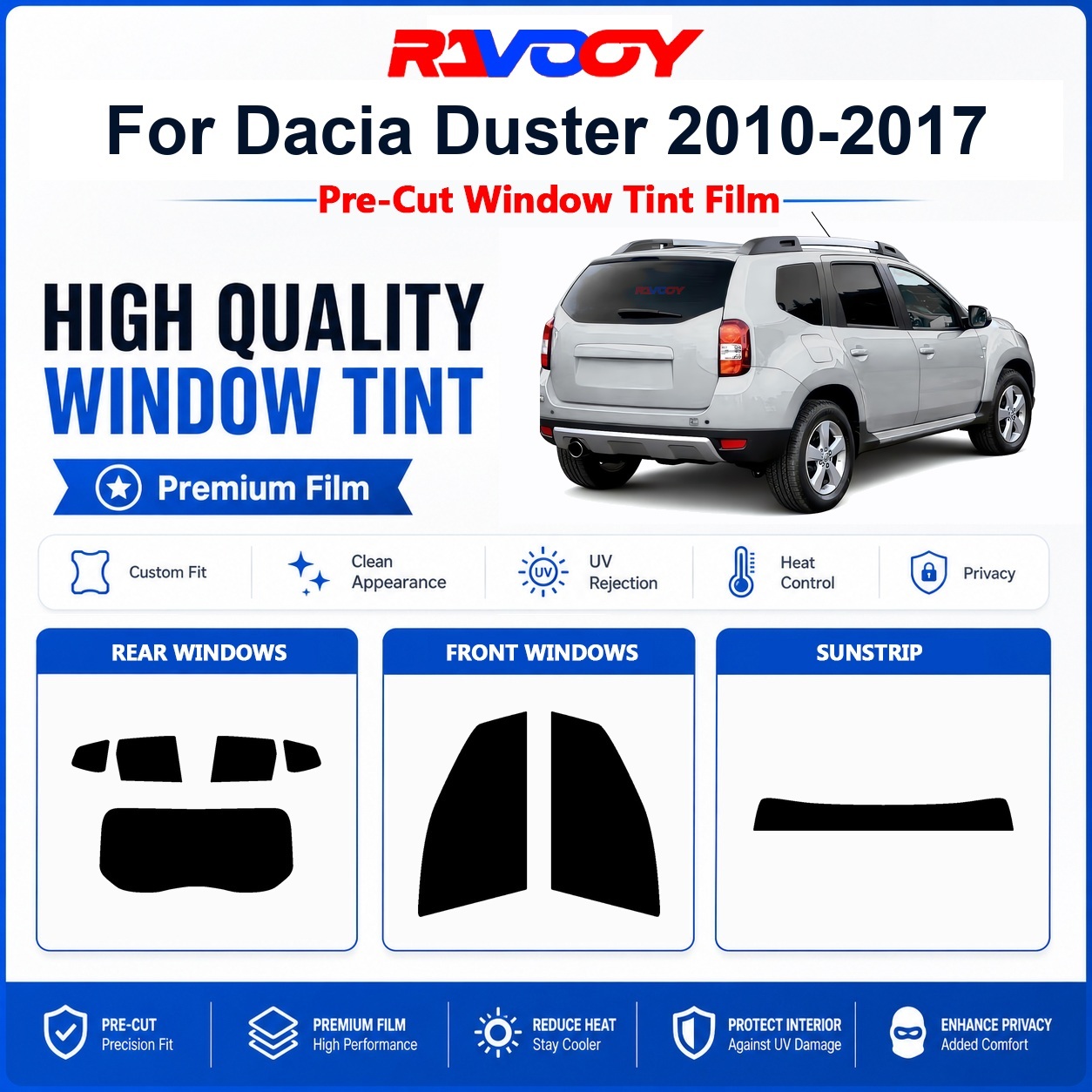 Privacy Screen Protector - Film teinté pour vitres de Dacia