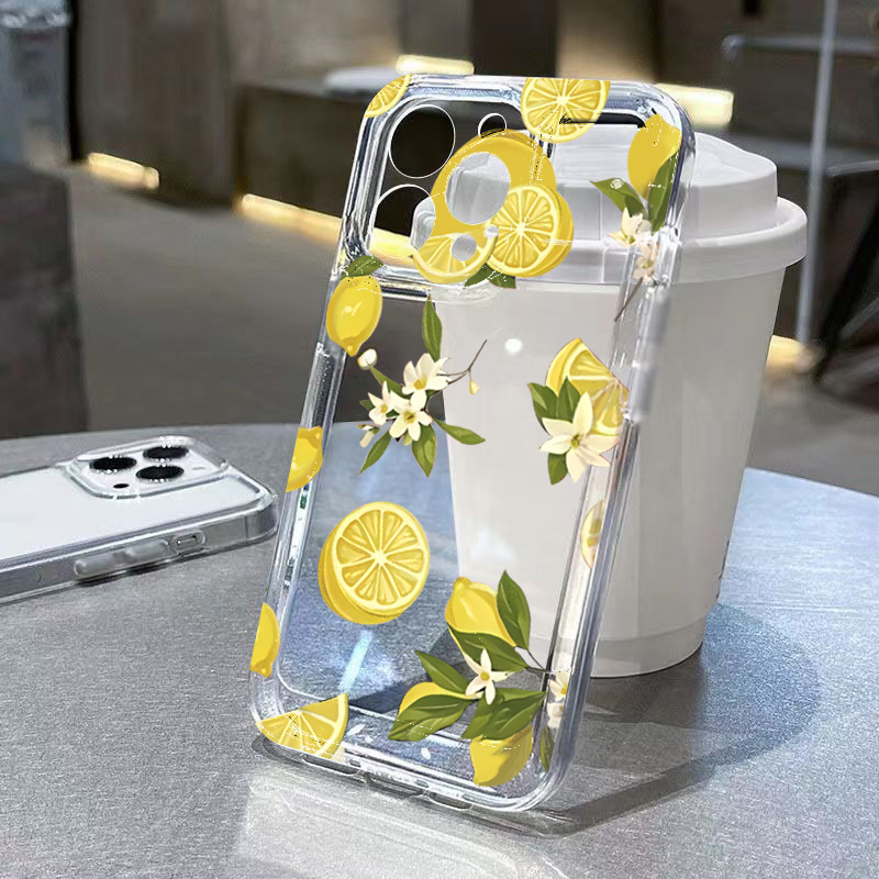 Samsung Galaxy A55 - Coque de téléphone transparente, fruits d'été,