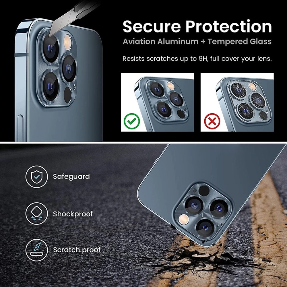 Lot de 5 protections d'objecti - Tempered Glass Screen 9H avis et prix